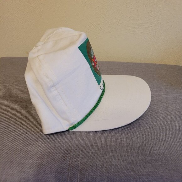 Vintage Dos Equis Beer Cancun White Trucker Hat Adjustable Snapback Cap - Picture 2 of 4